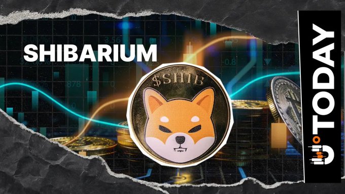 A graphic titled "SHIBARIUM" featuring a Shiba Inu coin emblem, torn paper background, stock chart visuals, and the "U.TODAY" logo.