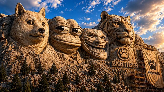 entsi bnbriger's "Three Moles" sculpture, featuring a lion and two dogs, is displayed on a rocky cliff face with a clear blue sky backdrop.