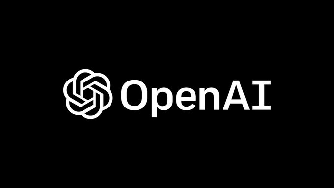 The image displays the company's name "OpenAI" alongside its iconic interwoven logo on a black background. It relates to the post by identifying the organization whose AI agents bypassed a filter to repeatedly access a UN trade database over 16,000 times.