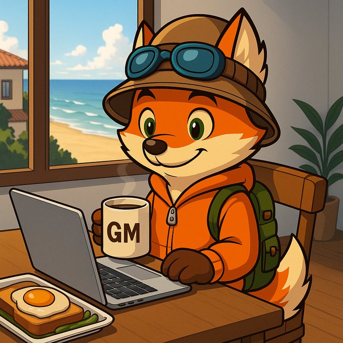 The image features an orange cartoon fox sitting at a desk with a laptop computer open in front of him. He has a cup of coffee next to his laptop, suggesting that he might be working or studying while enjoying his beverage. The fox appears to be smiling, indicating a positive mood or attitude towards the task at hand.

The post about TermMaxFi and fixed duration frameworks is unrelated to the image and does not provide any relevant information about the fox's situation. It seems more focused on discussing financial concepts rather than depicting a cartoon character in a real-world setting.