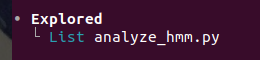 A code editor displays an outline view with "Explored" and "List analyze_hmm.py," indicating exploration of a Python script likely used to investigate the wallet address 0xd770b3dB81dD31aFB3D294496d66509302F3665e.