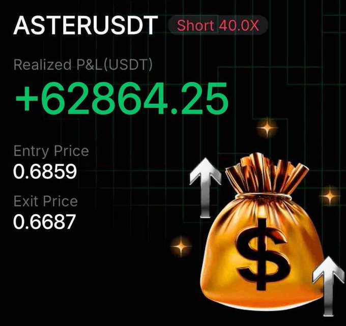 The image features a gold bag with a dollar sign on it, which appears to be a golden price tag for an item or service. The text "ASTER TP1" can also be seen in the image. This suggests that there might be some sort of advertisement or promotional material related to cryptocurrency or digital assets.