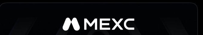 The MEXC logo in white on a black background.