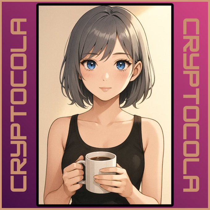 An anime-style illustration of a short-haired girl holding a coffee mug, framed by purple borders with the text 'CRASHTOCORE' on both sides.