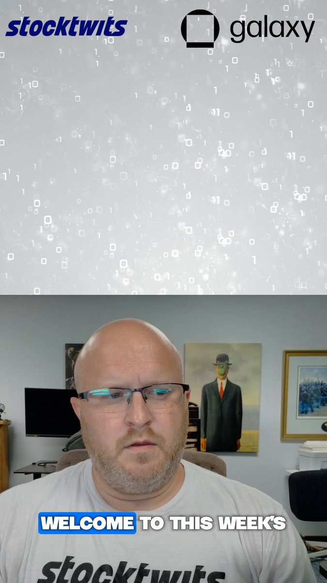 The image shows an advertisement for the app StockTwits featuring two different ads side by side. The main person appears in both of them wearing glasses and looking towards the camera while talking about the app they promote. They are described as a bald man with glasses, possibly someone who has been featured on the app's previous posts or is working there now. The second ad includes an image of a man dressed as a mannequin and a clock.

The central focus of the image seems to be promoting StockTwits among users by showcasing two different ads. It also hints that this week might be a great opportunity for users to connect with the app, possibly due to some announcements or promotions.