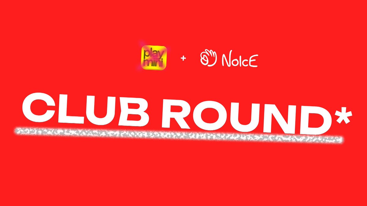 The image features a red banner with white text, which reads "Club Round" followed by a thumbs up symbol. The banner also includes an image of a person's hand holding a thumbs up sign. The background color of the banner is red, making it stand out against other colors in the image.
