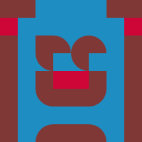 The image features a blue background with a red "I" at the top left corner, which appears to be a part of an online store's logo or branding. The text "What does my default $XPR avatar assigned to me look like to you?" is also present in the image. This question seems to be asking about how the design of the avatar would appear when viewed on someone else's computer screen, possibly for a social media platform or an online store.