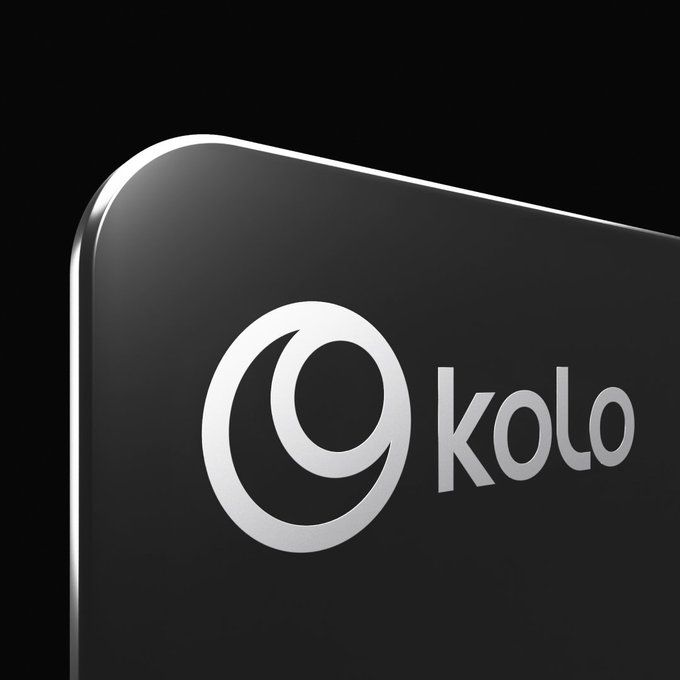 The image features a logo for a company called KOLO that is displayed prominently against a black background. The logo consists of a white circle with a silver outline, which is the main visual element in the image. The text "KOLO" is written below the logo, indicating the brand name. The image also contains some text that reads "@wallchain and @KoloHub", suggesting that the company's focus lies on long-term value creation rather than short-term gains or attention. This aligns with the post's message about online spaces where attention is often driven by speed and volume, rather than a more focused approach to creating long-lasting relationships with customers.

The image does not contain any other objects or elements that are relevant to the main subject matter of the post.