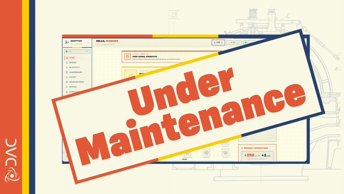 The image shows a computer screen with an under maintenance sign, indicating that there might be some issues or updates being addressed before the next phase of work begins. The text suggests that major upgrades are underway, which could involve changes in the way users interact with the system or new features being added to improve its functionality and user experience.