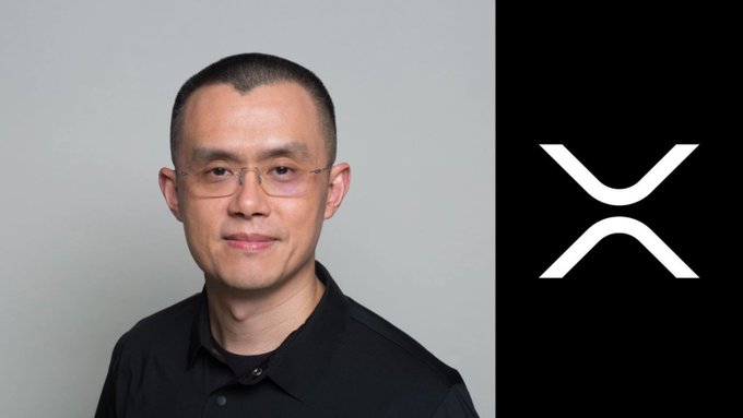 Changpeng Zhao (CZ), former CEO of Binance, is pictured alongside the XRP logo, following his statement that X payments will be "hugely powerful."