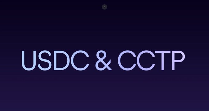The image features a logo for USDC & CCTP that reads "USDC & CCTP" in blue letters against a purple background. The text also includes the phrase "Native USDC and Circle CrossChain Transfer Protocol (CCTP) are officially live on @injective". This information suggests that the integration of these protocols has been recently implemented, which could have significant implications for those who use native tokens or allocate capital using CCTP.