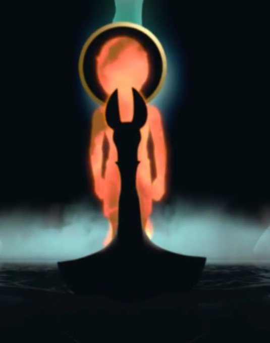 The image features a black silhouette of a person standing against a dark background with a large orange circle above them, which appears to be emitting a bright light or glow. The caption below the image reads "When something'S gone, something better is coming." This phrase could be interpreted as a metaphor for the idea that even in difficult situations, there is always the potential for positive change and progress.