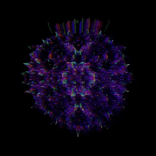 xtz stands for "time travel zone", which indicates that the image was taken at a specific time, possibly during a time when the photo was edited or manipulated using software like Photoshop. The image features a large purple flower with multiple stems, creating an abstract pattern against a black background. The image is titled "1/1 xtz" and has a watermark in the bottom right corner that reads "55".
