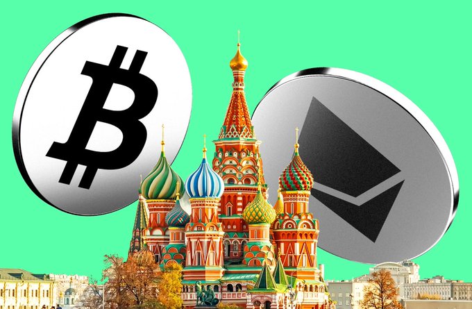 The image features a large building with a dome and multiple towers, which appears to be a church or a significant historical monument. The scene also includes two coins - one of them being a Bitcoin coin. The text "BREAKING $NEWS: Russia to restrict crypto access, limit retail investors to Bitcoin, Ethereum, ... & USDT" is present in the image, indicating that there has been some news related to cryptocurrency restrictions or limitations in Russia.

The combination of these elements creates an interesting juxtaposition between traditional architecture and modern technology, highlighting the contrast between the old and new aspects of society.