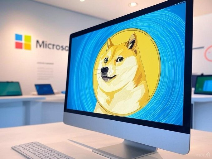 urn of gold and blue, with a yellow face and black eyes, is displayed on a silver computer monitor against a white wall.