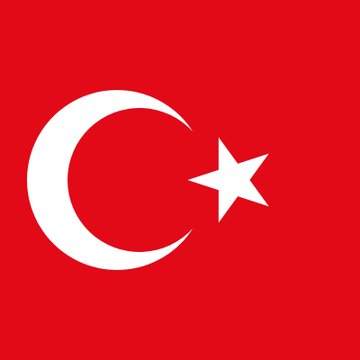 The image shows the flag of Turkey, featuring a white crescent moon and five-pointed star on a red background, representing the country whose stock market (BIST 100) experienced the $27 billion loss described in the post.