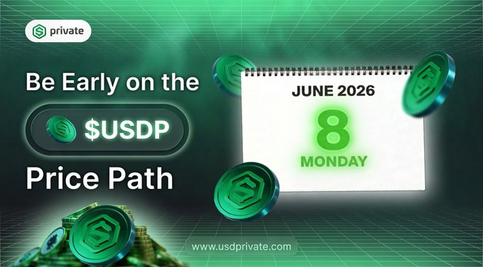 The image features a white calendar with green diamonds surrounding some text that reads "June 8th" and "Be Early on the Price Path". It also says that the price path starts at $1, which refers to the first point on its programmed price path. There are many green diamonds in this area of the photo as well. The image appears to be related to a website or post promoting an early launch of something, possibly involving cryptocurrency.