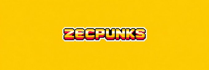 Pixel art logo reading 'ZEEPUNKS' in red and yellow colors on a yellow background.