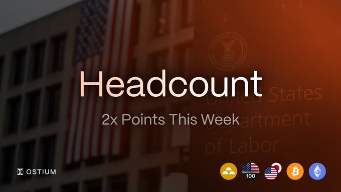 The image features a banner with an American flag at its center, accompanied by a list of cryptocurrency symbols such as Bitcoin, Etherium, Ripple, and Litecoin. The text "HeadCount" is displayed above the flag, and below it, there are two points listed for each symbol on the right side of the banner.