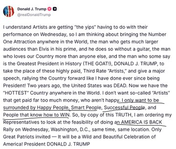 The image features a text that reads "I only want to surrounded by happy people, smart people, successful people, and people that know how to win" along with an image of Donald Trump's face. The caption below the image states "Only firm believers of the $AIB narrative are any of the above mentioned".