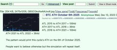 The image shows a Reddit post from r/Bitcoin titled "BTC ATH October 6th 2025" featuring a chart that overlays multiple Bitcoin cycle peaks (2021, 2017, 2013) to visualize the recurring 4-year cycle pattern, with the caption "The pattern would print this cycle's ATH on the 6th of October 2025." This directly supports the post's claim about the viral cycle chart by visually demonstrating how aligning past Bitcoin all-time highs reveals a predictable 4-year cycle pointing to October 2025.
