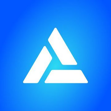 The image features an illustration of a white triangle with three lines coming out of each corner. The triangle is set against a blue background, creating a striking contrast that makes the design stand out. Below the triangle, there's text that reads "Aureotrack will get support from Alchemy from Blockchain infrastructure, AI agent and others". This message emphasizes the importance of the triangle in relation to the post about Alchemy, which seems to be promoting or highlighting the company's involvement with blockchain technology and artificial intelligence.