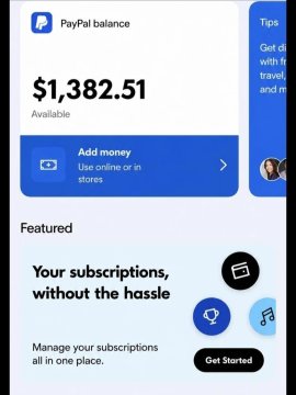 The PayPal app displays a balance of $1,382.51 with options to add money and manage subscriptions. The image doesn't directly relate to the post about the "Invent Money" Yard & Garden Work task in Nigeria, though both involve earning and managing money online.