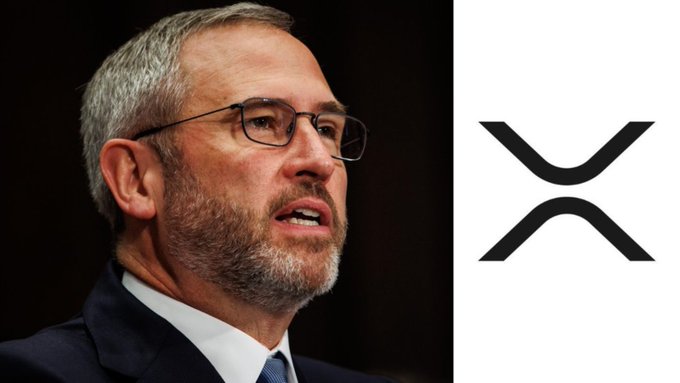 A man with short graying hair and glasses, wearing a dark suit, speaks against a dark background, positioned alongside the black XRP logo. The image accompanies news of over $2 billion in energy assets being tokenized on the XRP Ledger.