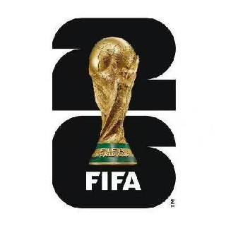 The image features a large golden trophy with the words "FIFA" written around its base. The trophy appears to be made of gold or bronze material and has a green band encircling it, giving it an elegant appearance. The trophy is positioned in such a way that it dominates the center of the image, drawing attention immediately.