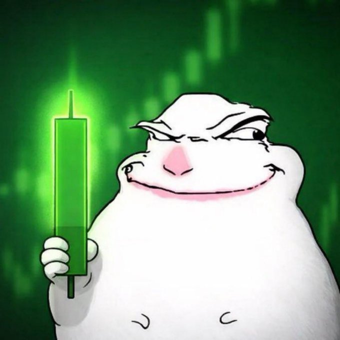 A smug-looking cartoon hamster-like character with a sinister smile holds up a glowing green candle against a green digital background.