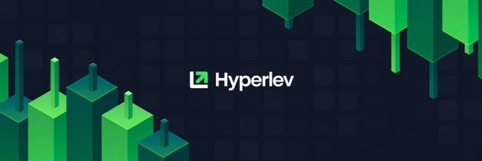 A digital banner shows the 'Hyperlev' logo with a green 'h' icon, set against a dark background with green 3D bar chart-like shapes.