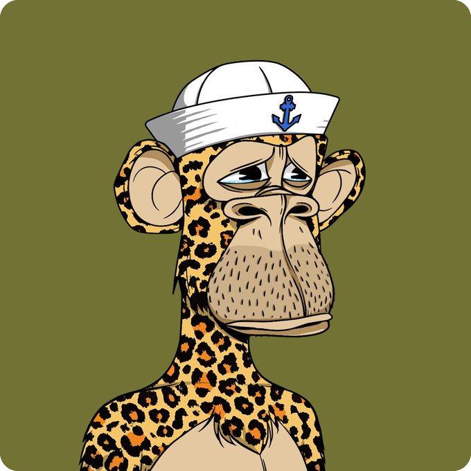 The image features a cartoon monkey wearing a sailor hat, which has an anchor as its emblem. The monkey appears to be bored or disinterested, possibly due to the monotony of life at the club. The background color is green, suggesting that the club might have a jungle theme or be located in a tropical environment.
