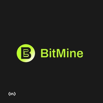 The image displays the BitMine logo, featuring a green circle with a "B" and the company name in green text on a dark gray background. This visually identifies the company highlighted in the post as having expanded its Ethereum treasury holdings to 5.78M ETH.