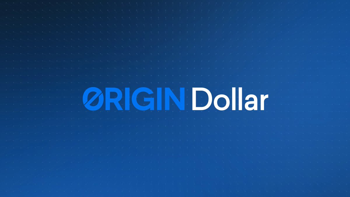 The image features a blue background with white text that reads " Origin Dollar" written in capital letters. The text is positioned at the top of the image, while the rest of the image is filled with dots. The dots are scattered throughout the image, creating a sense of depth and dimension to the design.
