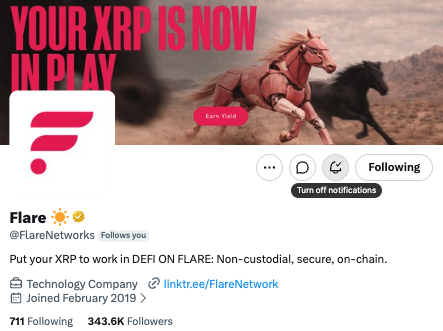 xtrp is now in play, and followers can find more information on the xtrp website at flare.networks.