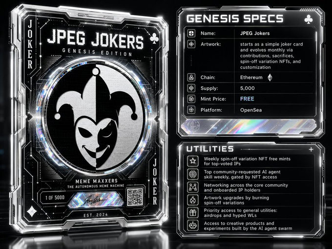 The image features a poster or card for a gaming app called "OG Communities x Meme Maxxers Free Mint WL'S Hardcore communities will get priority for @mememaxxers Approved App submitters will receive at least 1 free GTD WL in phase 1 While others may get a FCFS phase 2". The poster is black and white, with the gaming app's name displayed on it. The text indicates that the app is designed to be used by meme maximizers or those who are interested in Meme Maxxers.