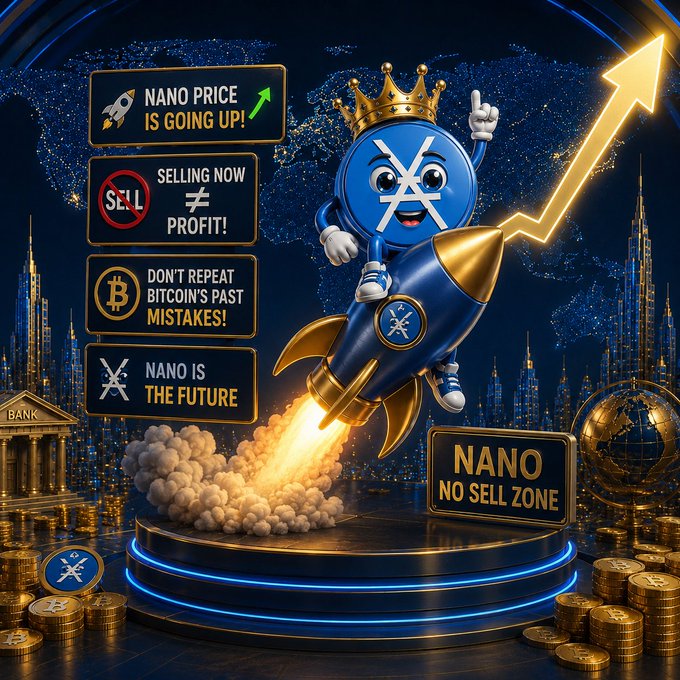 "Don't repeat the Bitcoin mistake. $NANO is loading for the next big move Hold strong. Future belongs to NANO #NANO #Crypto #BullRun #ToTheMoon".