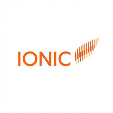 The image displays the IONIC logo, representing Ionic Digital, which recently debuted on Nasdaq with a valuation of nearly $2.8 billion after pivoting from Bitcoin mining to AI infrastructure. This logo serves as the visual identifier for the company discussed in the accompanying post.