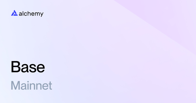 The image shows a white background with black text that reads "Base Mainnet". This suggests that the image might be related to a discussion or tutorial about the concept of Base, which is a type of cryptocurrency. The main idea behind this image could be that Alchemy is an important infrastructure layer for Base, as it provides the necessary tools and services needed to create, manage, and maintain a blockchain-based system.