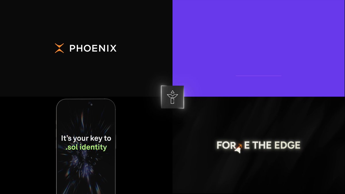 The image features four different logos, each with a unique color scheme. One logo has a black background with an orange "X", another has a purple background with an orange "X" and a white "O", while the third logo also has a purple background but includes a green "O". The fourth logo is in black with a white "E" on it, which appears to be related to the post about motion designing.