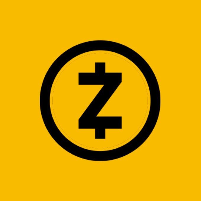 The image displays the Zcash (ZEC) logo, featuring a black "Z" symbol enclosed in a circle on a yellow background, which visually represents the cryptocurrency referenced in the post about the upcoming NU7 upgrade vote scheduled for August 25.