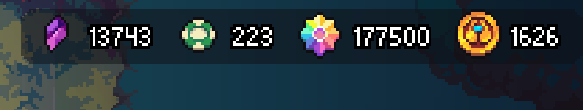 The image shows a list of five different colored gemstones with their respective values, including a purple one at 1374. The text indicates that there are 10 Premium Kraken Chests available for players to try out. The post also mentions that the player's hands are tired and they have already burned through 16k Glint. This suggests that the player has been engaged in a gambling game involving these gemstones, possibly trying to win back their lost funds or simply enjoying the challenge of the game.