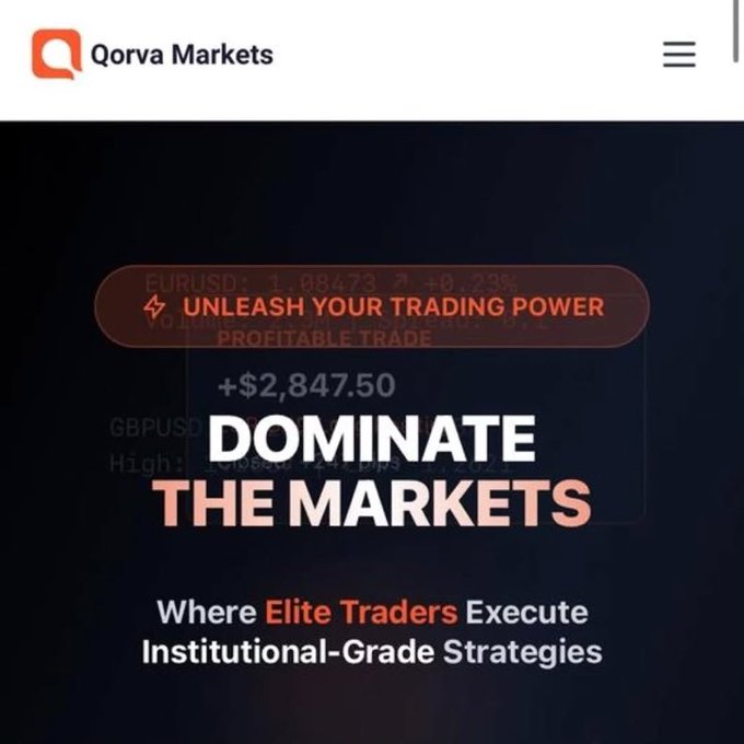 The image features a screenshot of a website called qorva markets. The title "qorva markets" is displayed at the top, indicating that this is likely a social media platform or trading network for buying and selling cryptocurrency. The main content revolves around how to dominate the markets by leveraging your trading power and increasing profits with a high-risk financial operation strategy.
The post appears to be promoting equity trading in Bitcoin, specifically Bitcoin Cash, which has seen substantial growth over time. It mentions that Elite Traders Execute Institutional-Grade Strategies for users who want to minimize risk exposure while potentially gaining significant returns on their investment in cryptocurrency markets. The website warns about potential risks and encourages users to seek support promptly if they encounter any issues or concerns related to the operation.