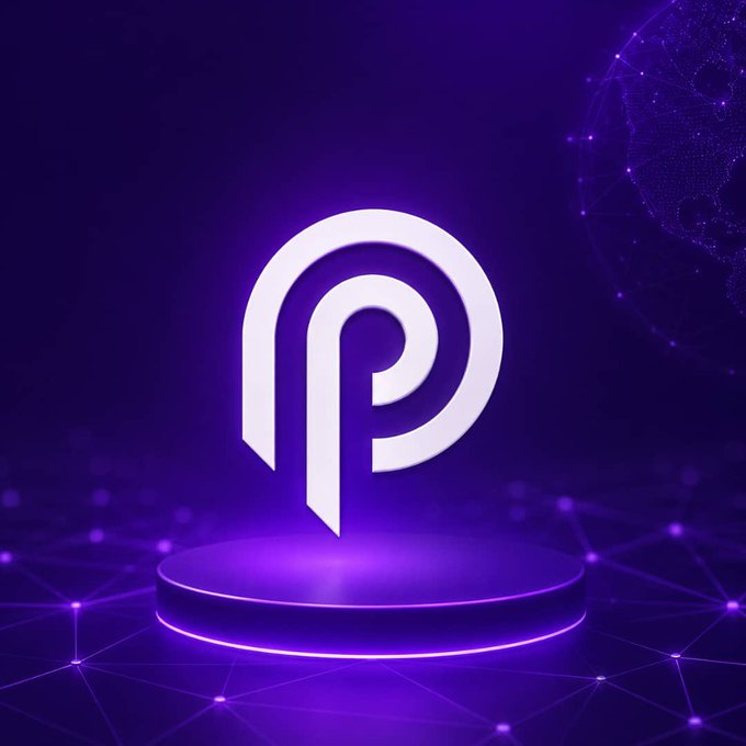 The image depicts a modern digital display featuring a white logo with an outline and three lines that resembles the letter "P" or the network symbol. The display has purple lights surrounding the logo, creating a striking visual effect against its dark background. In the top right corner of the image, there is an icon representing a globe, which appears to be connected to the digital display by some sort of line. The image also includes text that reads "The @PythNetwork Terminal is now LIVE! The front door to transparent, real-time market data". This suggests that this digital display may provide access to live stock price information or other financial market data through its network connections and user interface.