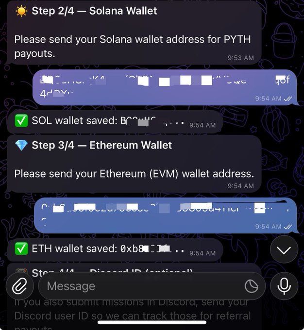 The image shows a cell phone screen displaying multiple messages from different accounts, including an email message about a new cryptocurrency called Ethium Wallet. The messages are arranged vertically with each one occupying its own space within the frame. The text of the messages is written in various colors and fonts, making it visually interesting to read. One of the messages reads "Step 2-4 - Solana Wallet", which suggests that the user might be discussing or learning about this particular wallet.