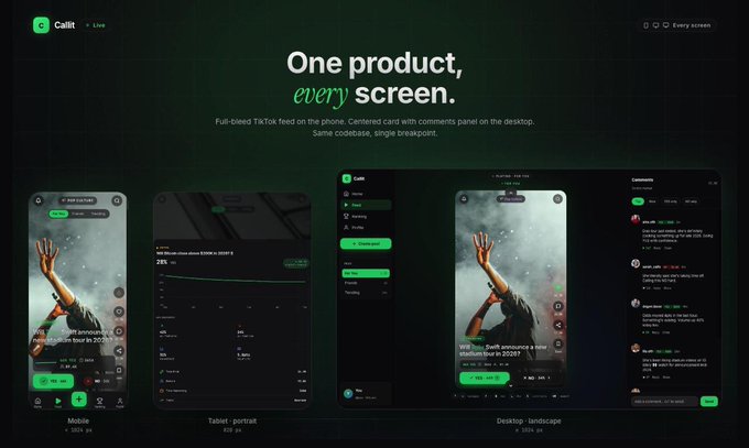 ersatz.com's product page features a green header and footer, with three images of the app's interface on display.