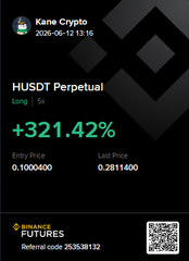 The image shows a black background with white text that reads "HUDDT PERPETUAL" followed by numbers and a symbol. The text also includes a code for a reward, which is "2535381312".