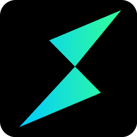 A stylized teal-to-blue gradient lightning bolt or angular "Z" logo on a black rounded-square background, likely representing ThorChain. The image visually reinforces the post's theme by symbolizing ThorChain's bold stance on censorship-resistant, unrestricted crypto trading.