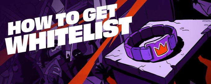 The image appears to be an attempt at a comic strip to show how to get a certain white list.  Within the glow of the strip is a purple crown.