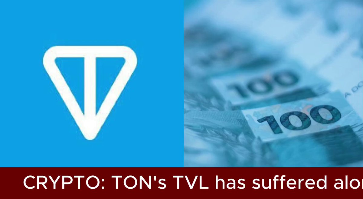 The image shows a close-up view of a pile of money, with the text " Crypt: TON's TVL has suffered alo" written above the money stack. It appears that the value of Bitcoin, which is known for its cryptographic protocols, has experienced a significant drop in recent times. The current value of the Bitcoin TVL stands at just over $8M, which is down from an all-time high of approximately $1.8M. This downward trend in cryptocurrency prices has left many investors feeling the negative effects as their assets lose considerable value.